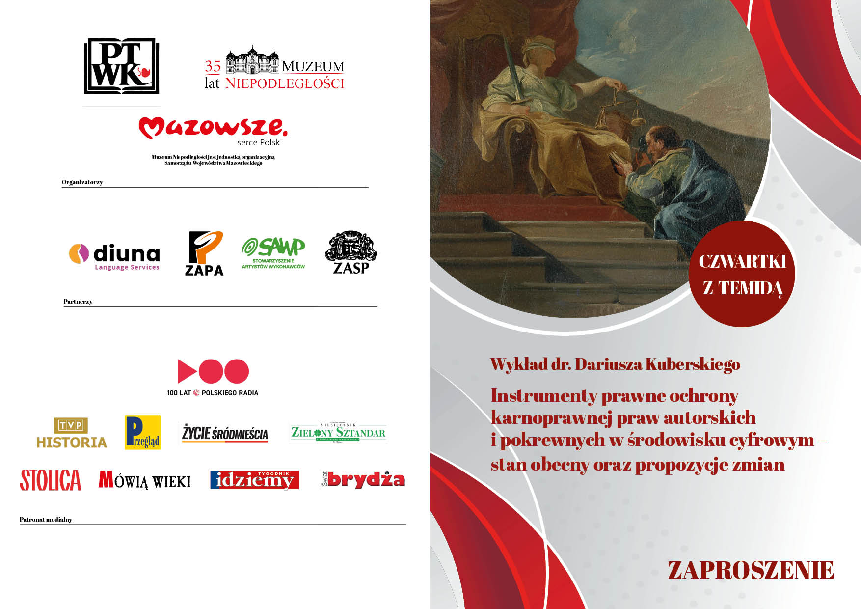 PTWK - Zaproszenie na drugi "Czwartek z Temidą" - 18.12.2025